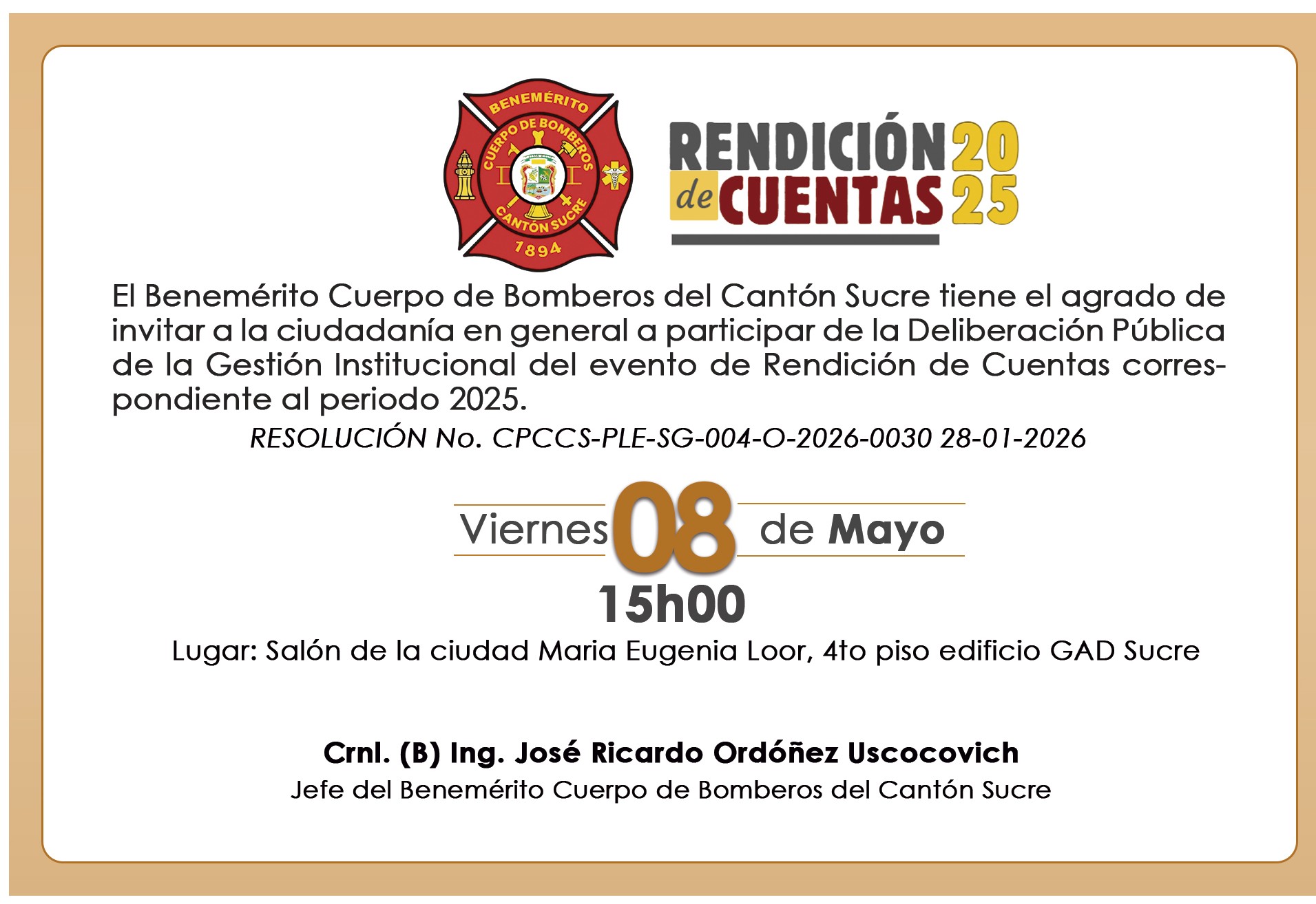 Anuncio Rendición de Cuentas 2025
